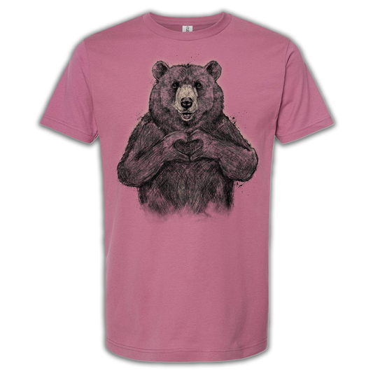 Bear Heart - Pink