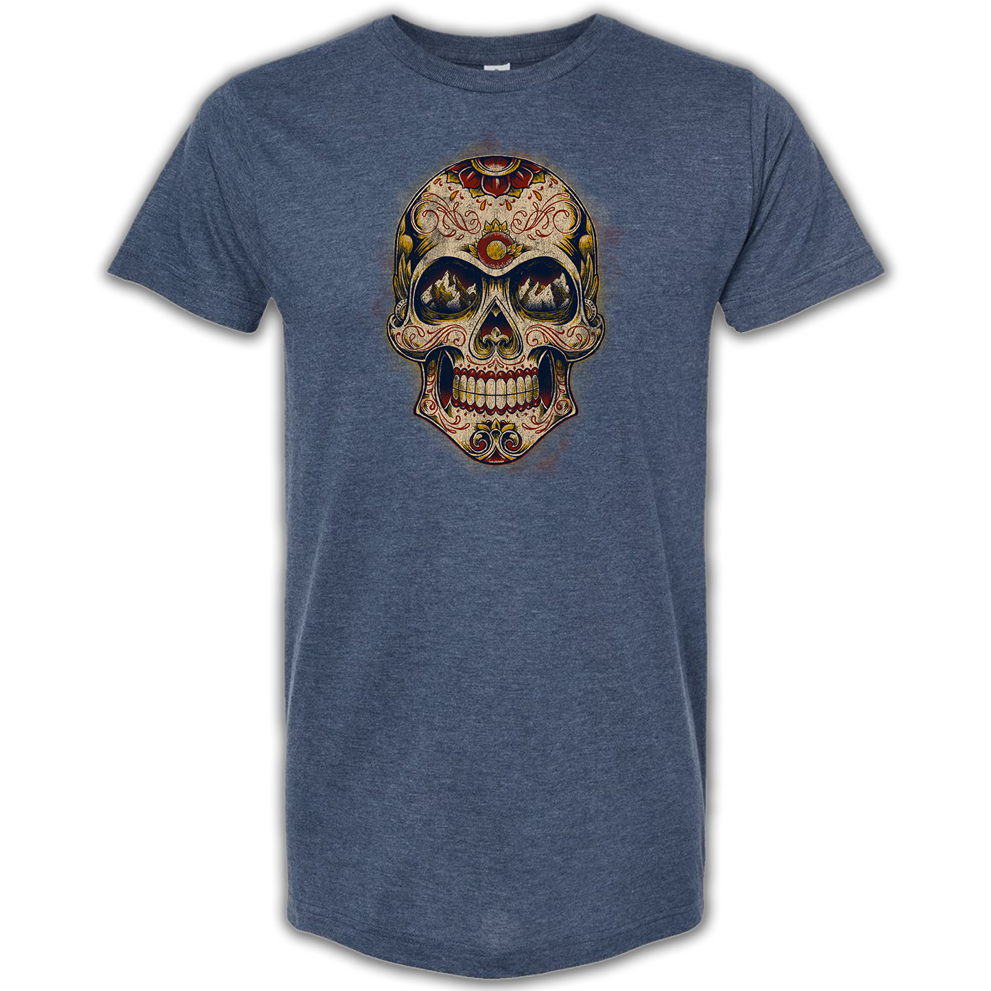 Sugar Skull - Heather Denim